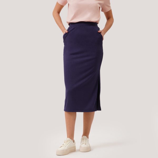 Knit Midi Pencil Skirt